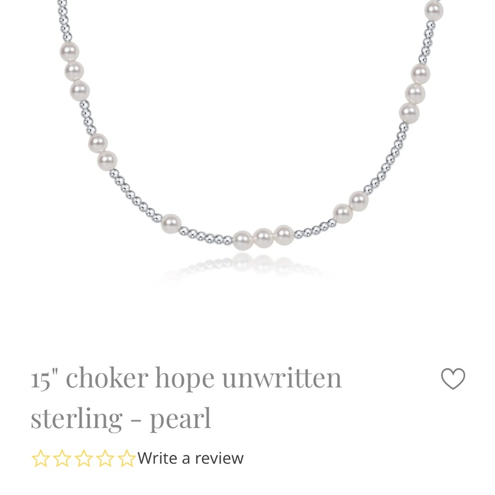 Unwritten Silver and Pearl Necklace